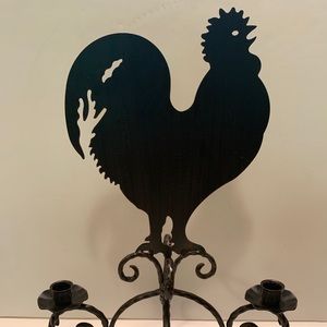 SOUTHERN LIVING AT HOME ROOSTER CANDELABRA.